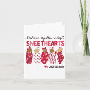 Delivering The Cutest Sweethearts Labour Delivery  Card