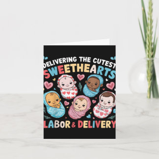 Delivering The Cutest Sweethearts Labour Delivery  Card