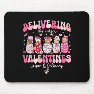 Delivering The Cutest Sweethearts Valentine Landd Mouse Pad