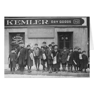 Delivering the Sunday Papers, 1909