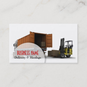 Delivery and Haulage Business Card