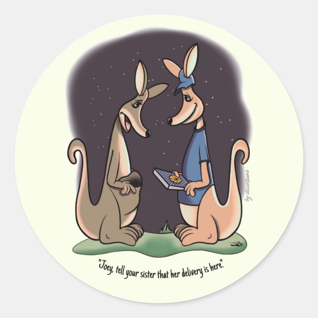 Delivery Classic Round Sticker (Front)