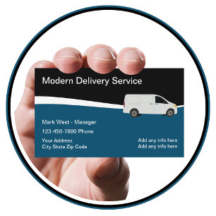 Delivery Courier Modern Business Card
