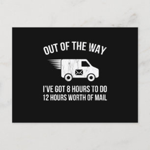 Delivery Driver Clothing Joke Gifts Delivery Truck Postcard