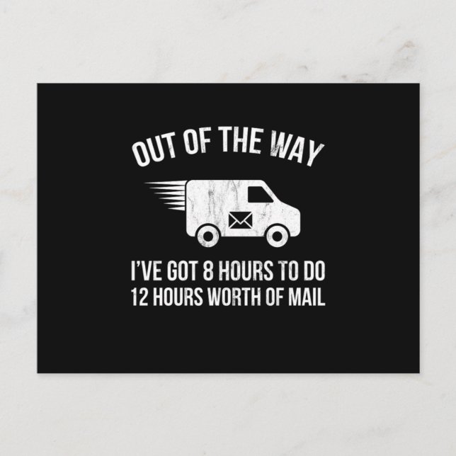 Delivery Driver Clothing Joke Gifts Delivery Truck Postcard (Front)