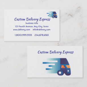 Delivery Driver Custom Business Custom Card