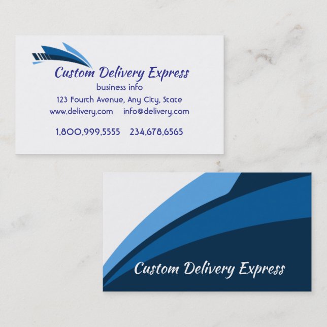 Delivery Driver Custom Business Custom Card (Front/Back)
