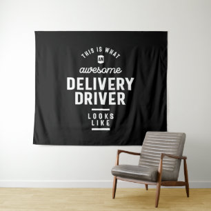 Delivery Driver Job Title Gift Tapestry