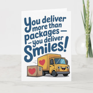 Delivery Driver Thank You Card