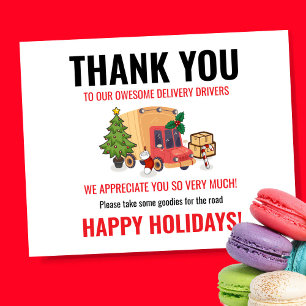 Delivery Driver Thank You Snack Sign