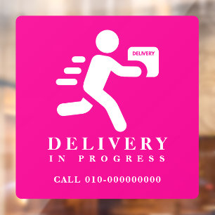 Delivery In Progress Parcel Package Car Truck Van