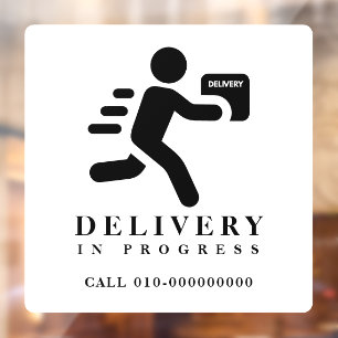 Delivery In Progress Parcel Package Car Truck Van