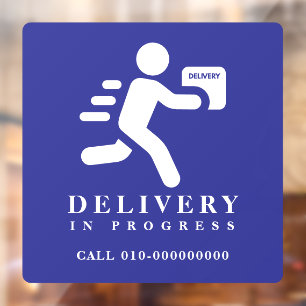 Delivery In Progress Parcel Package Car Truck Van