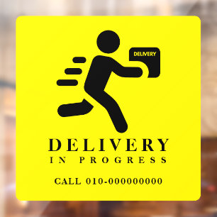 Delivery In Progress Parcel Package Car Truck Van
