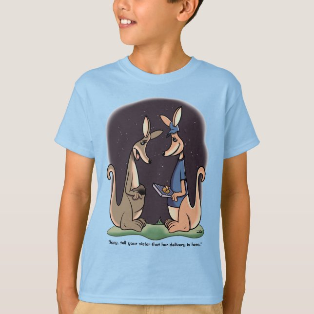 Delivery Light-Blue Boy's T-Shirt (Front)