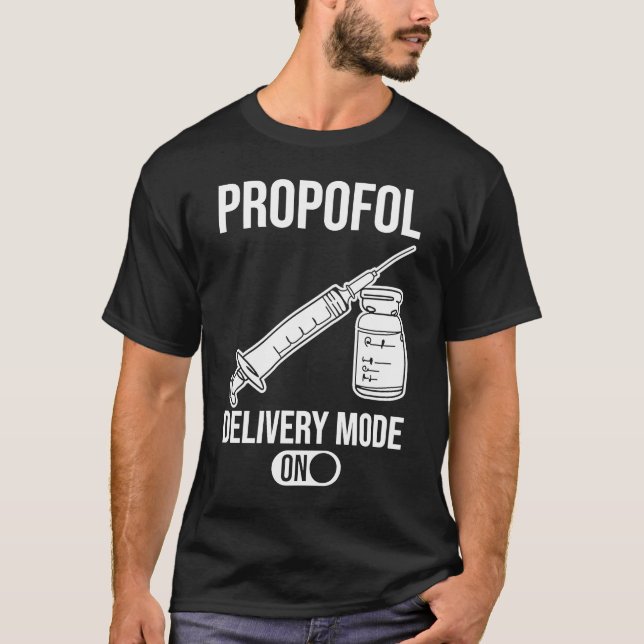 Delivery Mode On Anaesthetist T-Shirt (Front)