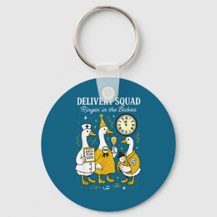 Delivery OB GYN Year New Silly Goose Nurse Midwife Key Ring