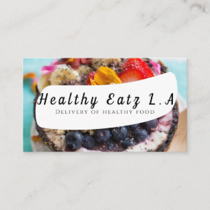 Delivery of healthy food Business Card