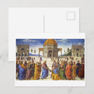 Delivery of the Keys Pietro Perugino Postcard