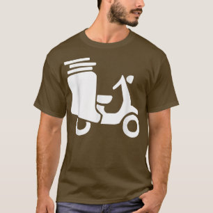 Delivery Pizza Scooter Driver T-Shirt