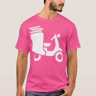 Delivery Pizza Scooter Driver T-Shirt