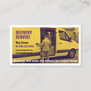 Delivery service Courier Business Card