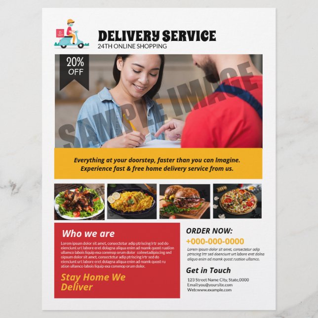 Delivery Service Flyer (Front)