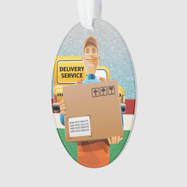 Delivery Service Ornament (Front)