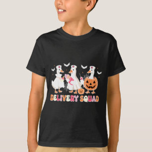 Delivery Squad Halloween Goose Spooky Labour T-Shirt