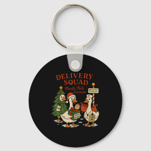 Delivery Squad Labor And Delivery Nurse Christmas  Key Ring