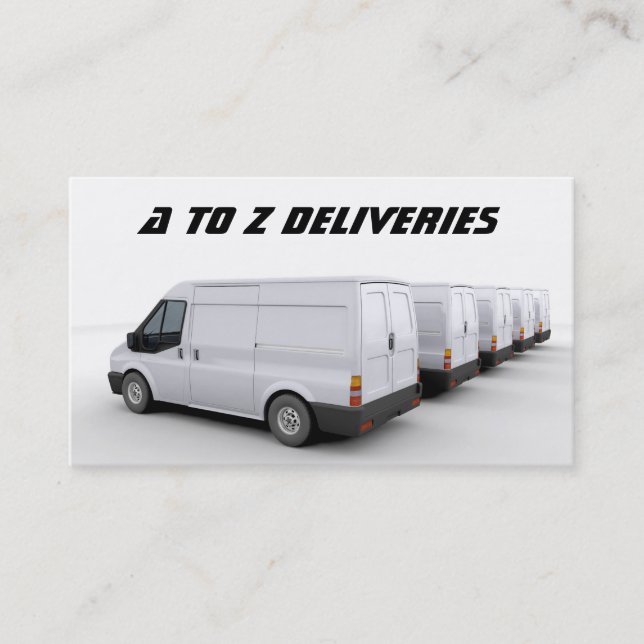 Delivery Van Business Card (Front)