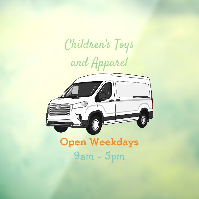 Delivery van cartoon illustration (Sheet 3)