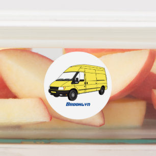 Delivery van illustration 