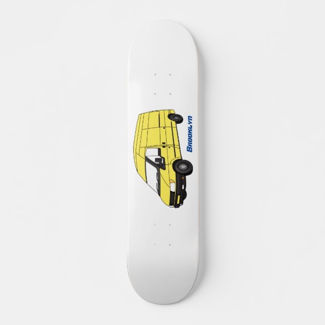 Delivery van illustration  skateboard (Front)