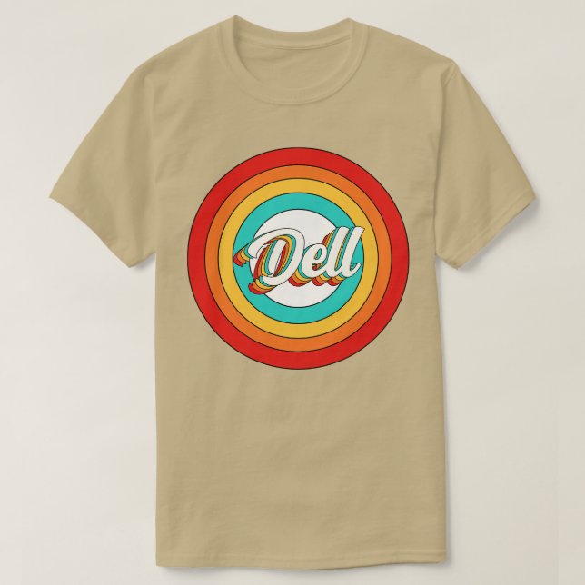 Dell Name Shirt Vintage Dell Circle (Design Front)