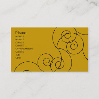 Della - Antique Gold Business Card