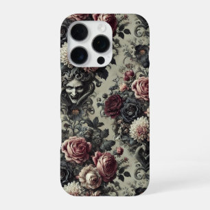 🩸 Dellamorte Dellamore – Gothic Floral Design iPhone 16 Pro Case
