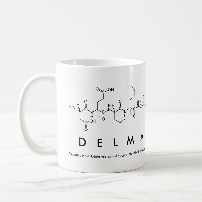 Delma peptide name mug (Left)