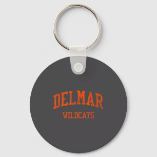 Delmar High School Hs Delmar De Vintage Srts Key Ring