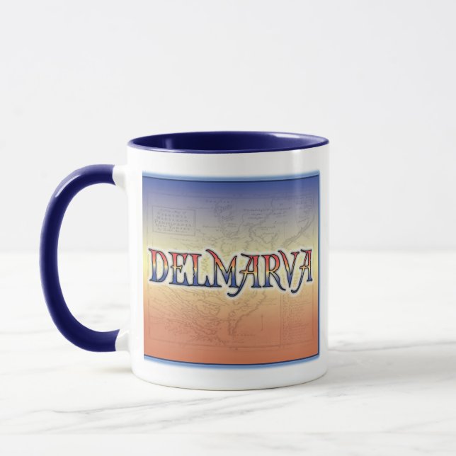 DelMarVa Antique Map Mug (Left)