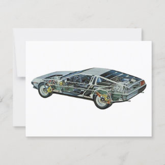 DeLorean Postcard