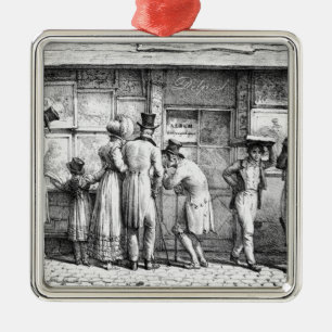 Delpech's Lithographic Print Shop, c.1818 Metal Tree Decoration