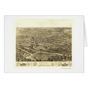 Delphi, IN Panoramic Map - 1868