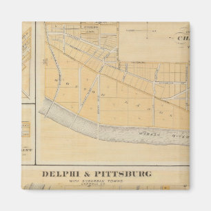 Delphi & Pittsburg with suburban towns Magnet