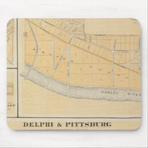 Delphi & Pittsburg with suburban towns Mouse Pad