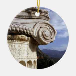 Delphi Temple Ceramic Tree Decoration