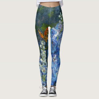 "Delphiniums" Leggings