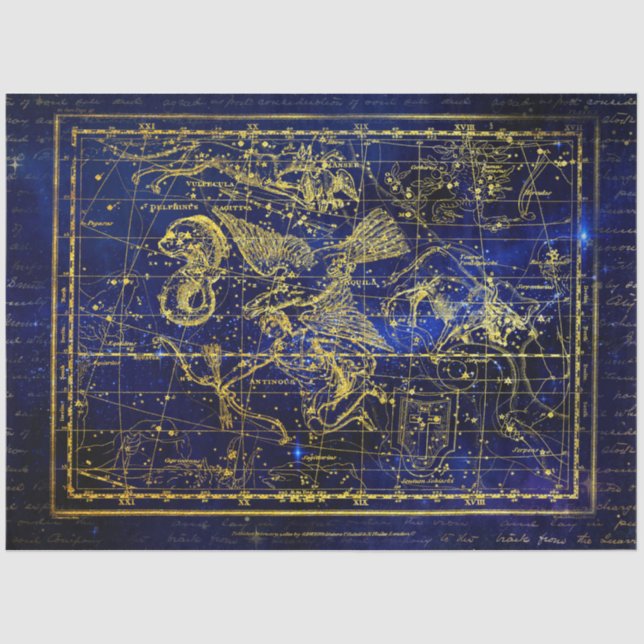 delphinus constellation tissue paper (Front)