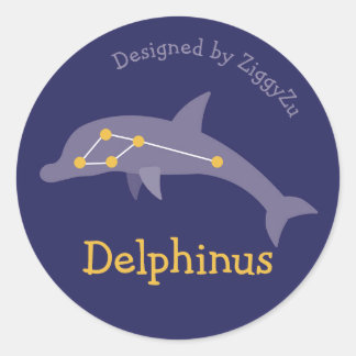 Delphinus the Dolphin Constellation Sticker