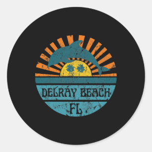 Delray Beach Classic Round Sticker
